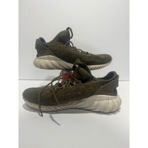 Size 10.5 - Adidas Tubular Doom Primeknit Trace Olive